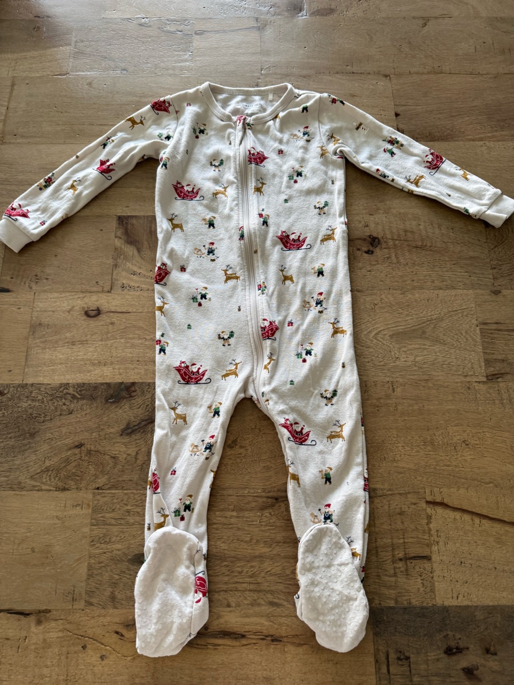 Petit Lem Holiday Christmas footed one piece pyjama size 18 mois